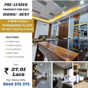 Pre Leased Fully Furnished 2 BHK FLAT FOR SALE