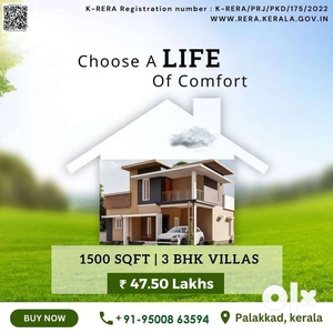 @Yakkara - 3BHK House/Villa For Sale in Palakkad Town