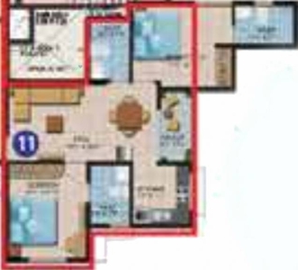 1010 sq ft 2 BHK 3T Under Construction property Apartment for sale at Rs 47.10 lacs in Shriram Liberty Square 5th floor in Electronic City Phase 2, Bangalore