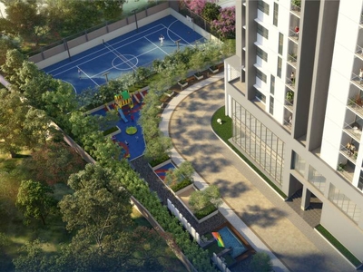 1271 sq ft 2 BHK 2T Under Construction property Apartment for sale at Rs 78.06 lacs in Krishvi BVL Statura 33th floor in Budigere Cross, Bangalore
