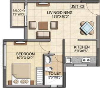 703 sq ft 1 BHK 1T Apartment for sale at Rs 44.98 lacs in Sattva Cadenza 20th floor in Kudlu, Bangalore