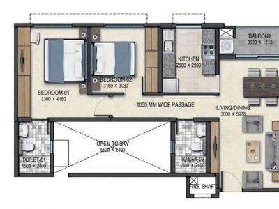 862 sq ft 2 BHK 2T Completed property Apartment for sale at Rs 76.23 lacs in Sobha Dream Acres in Varthur, Bangalore