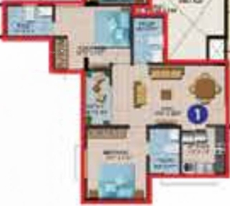 970 sq ft 2 BHK 2T Under Construction property Apartment for sale at Rs 45.23 lacs in Shriram Liberty Square 4th floor in Electronic City Phase 2, Bangalore