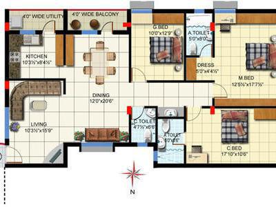 3 BHK Flat / Apartment For SALE 5 mins from Rasoolpura