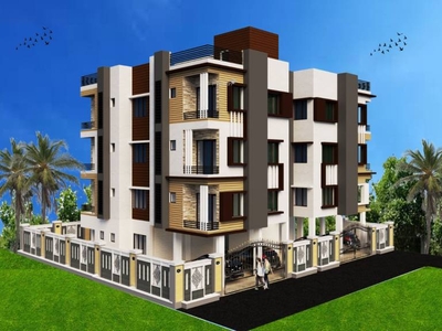 1250 sq ft 3 BHK 1T SouthWest facing Apartment for sale at Rs 55.00 lacs in Happy Homes Basanta Apartment in Behala, Kolkata