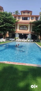 1BHK apartment available with swimming pool candolim goa
