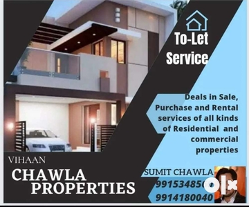 2bhk first floor well built house for rent at model town extension.