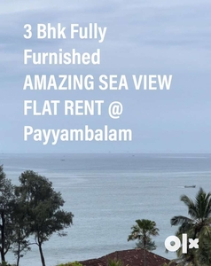 3 BHK FULLY FURNISHED SEA VIEW FLAT RENT @ PAYYAMBALAM, KANNUR