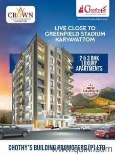 2 BHK 1096 Sq. ft Apartment for Sale in Kazhakkoottam, Trivandrum
