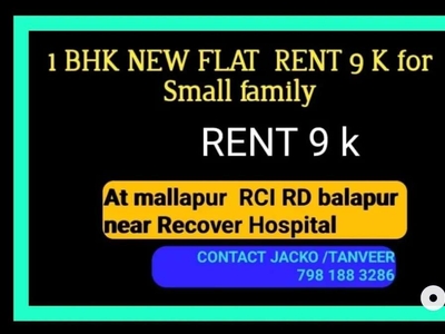 1 BHK FOR BATCHELOR OR SMALL FAMILY RENT @4,400