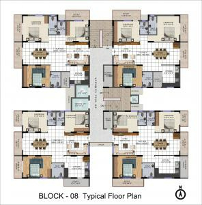 1040 sq ft 2 BHK 2T East facing Completed property Apartment for sale at Rs 36.00 lacs in Project in Chandanagar, Hyderabad