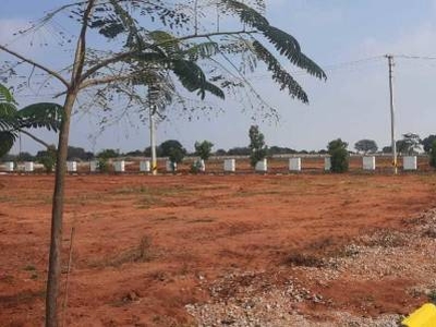 1062 sq ft East facing Plot for sale at Rs 10.85 lacs in DTCP APPROVED OPEN POTS AT AMAZON DATA CENTER in Meerkhanpet, Hyderabad