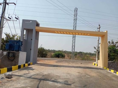 1062 sq ft East facing Plot for sale at Rs 10.85 lacs in DTCP APROVED OPEN PLOTS AT AMAZON DATA CENTER in Meerkhanpet, Hyderabad