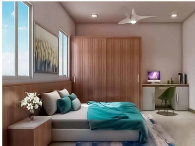 1245 sq ft 3 BHK 2T East facing Apartment for sale at Rs 87.03 lacs in ohmlands 10th floor in Manikonda, Hyderabad