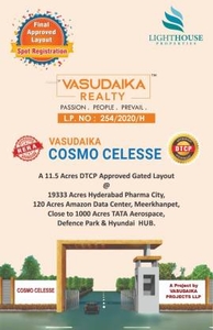 1323 sq ft West facing Plot for sale at Rs 11.76 lacs in DTCP FINAL APPROVED OPEN PLOTS AT WALKABLE DISTANCE FROM PHARMACITY in Kandukur, Hyderabad