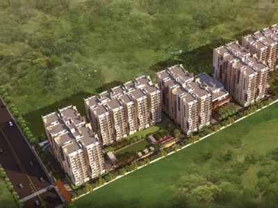 1330 sq ft 2 BHK Under Construction property Apartment for sale at Rs 95.76 lacs in Frontline Seven in Kokapet, Hyderabad