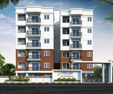 1346 sq ft 2 BHK 2T West facing Apartment for sale at Rs 78.07 lacs in Fortune Green Nightingale in Puppalaguda, Hyderabad