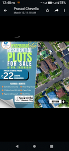 146 sq ft East facing Plot for sale at Rs 22.00 lacs in Project in Shadnagar, Hyderabad