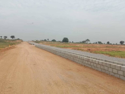 1485 sq ft West facing Plot for sale at Rs 15.68 lacs in Open plots for sale at Hyderabad Srisailam highway exit no 14 in low budget in Meerkhanpet, Hyderabad