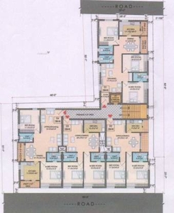 1500 sq ft 3 BHK 3T North facing Apartment for sale at Rs 71.50 lacs in concept one nest 1th floor in Sun City, Hyderabad