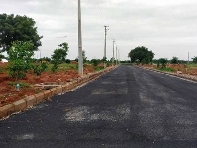 1602 sq ft West facing Plot for sale at Rs 14.24 lacs in DTCP and RERA APPROVED OPEN PLOTS at PHARMACITY in Srisailam Highway, Hyderabad
