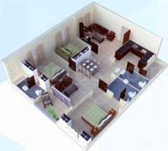 1610 sq ft 3 BHK 3T Apartment for sale at Rs 67.80 lacs in MR Serene View in Miyapur, Hyderabad