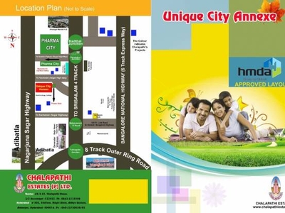 1800 sq ft East facing Plot for sale at Rs 16.00 lacs in Chalapathy Estates Chalapathis Uniquecity Meerkhanpet in Meerkhanpet, Hyderabad