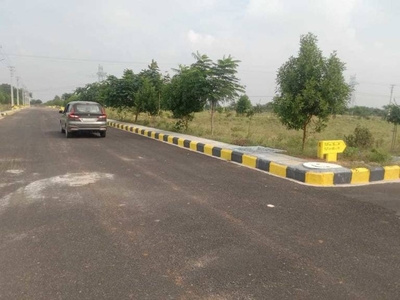 1800 sq ft East facing Plot for sale at Rs 26.00 lacs in HMDA Approved new open plots for sale at Phamacity Srisailam highway Hyderabad in Mirkhanpet, Hyderabad