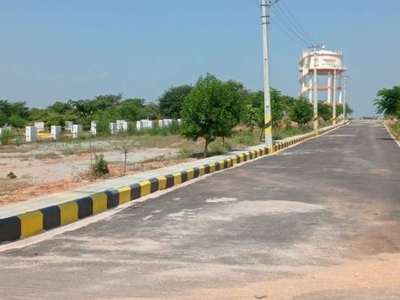 1800 sq ft East facing Plot for sale at Rs 27.00 lacs in Hmda with bank loan approved plots for sale at Pharmacity Srisailam highway Hyderabad in Meerkhanpet, Hyderabad