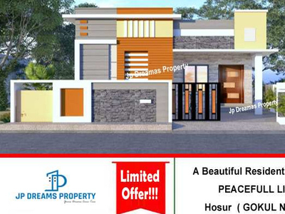 2 BHK House 750 Sq.ft. for Sale in Gokul Nagar, Hosur