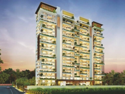 3434 sq ft 3 BHK Under Construction property Apartment for sale at Rs 4.46 crore in Sri Aditya Le Grandiose in Shaikpet, Hyderabad