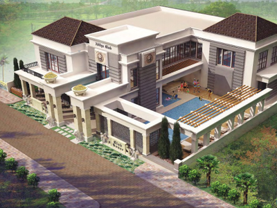 3800 sq ft 4 BHK 6T East facing Villa for sale at Rs 5.00 crore in Mantri Euphoria in Narsingi, Hyderabad