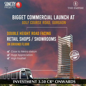 Commercial Shop 387 Sq.ft. for Sale in Sector 43 Gurgaon