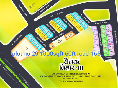 Residential Plot 1000 Sq.ft. for Sale in Amberi, Udaipur