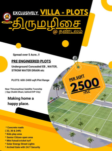 Residential Plot 1266 Sq.ft. for Sale in Thandalam, Chennai