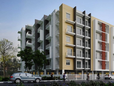1377 sq ft 3 BHK 2T East facing Completed property Apartment for sale at Rs 48.00 lacs in Habulus Symphony in Electronic City Phase 2, Bangalore