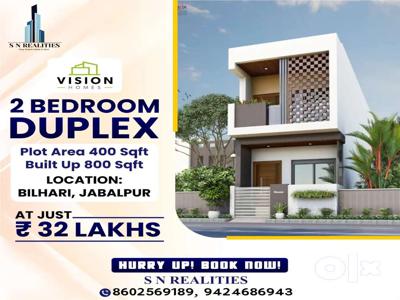 2 bedroom new duplex for sell vision homes bilhari Jabalpur