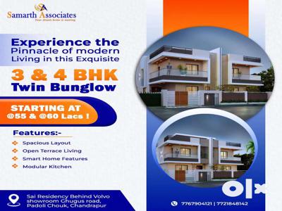 3-Bhk luxurious Twin Bungalow at padoli square