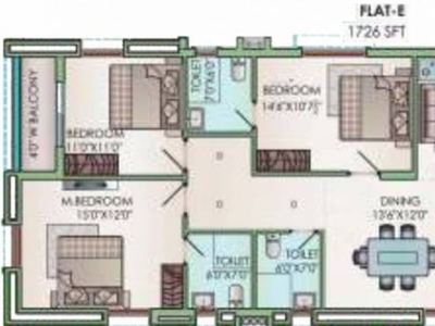 1726 sq ft 3 BHK 3T Apartment for rent in Jain Ravi Gayathri Heights at Hitech City, Hyderabad by Agent Sudheer