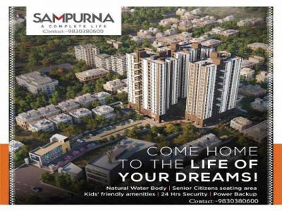 1002 sq ft 3 BHK 2T South facing Launch property Apartment for sale at Rs 43.00 lacs in Signum Sampurna 5th floor in Kamarhati on BT Road, Kolkata