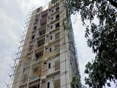 1124 sq ft 3 BHK 1T South facing Apartment for sale at Rs 65.00 lacs in Gurukul Heights in New Town, Kolkata
