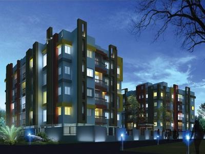 1181 sq ft 3 BHK 2T East facing Under Construction property Apartment for sale at Rs 39.56 lacs in RBN Spring Nest 2th floor in Behala, Kolkata
