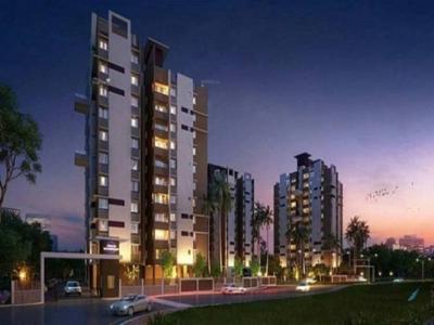 1320 sq ft 3 BHK 3T SouthEast facing Apartment for sale at Rs 79.57 lacs in Merlin Waterfront 5th floor in Howrah, Kolkata