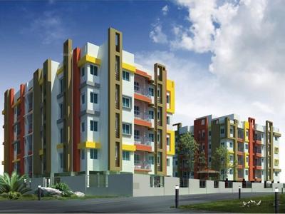 1402 sq ft 3 BHK 3T SouthEast facing Apartment for sale at Rs 46.97 lacs in RBN Spring Nest 3th floor in Behala, Kolkata