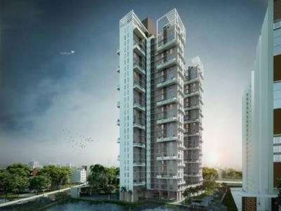 1564 sq ft 3 BHK 3T Apartment for sale at Rs 1.60 crore in Merlin The Fourth 12th floor in Salt Lake City, Kolkata