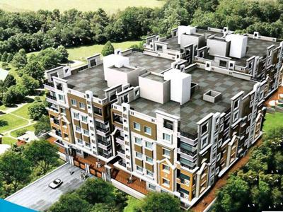 793 sq ft 2 BHK 2T West facing Apartment for sale at Rs 30.00 lacs in B G Biswanath Abasan in Chinar Park, Kolkata