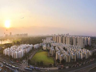 900 sq ft 2 BHK 2T South facing Apartment for sale at Rs 33.00 lacs in Shapoorji Pallonji Shukhobrishti 11th floor in New Town, Kolkata