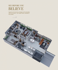 2250 sq ft 3 BHK 4T Apartment for sale at Rs 1.12 crore in Status Aurum in Gota, Ahmedabad