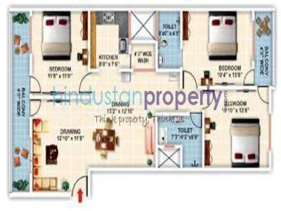 3 BHK Flat / Apartment For SALE 5 mins from Gulmohar Colony