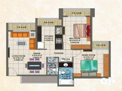 Luxurious 2bhk with early possession
